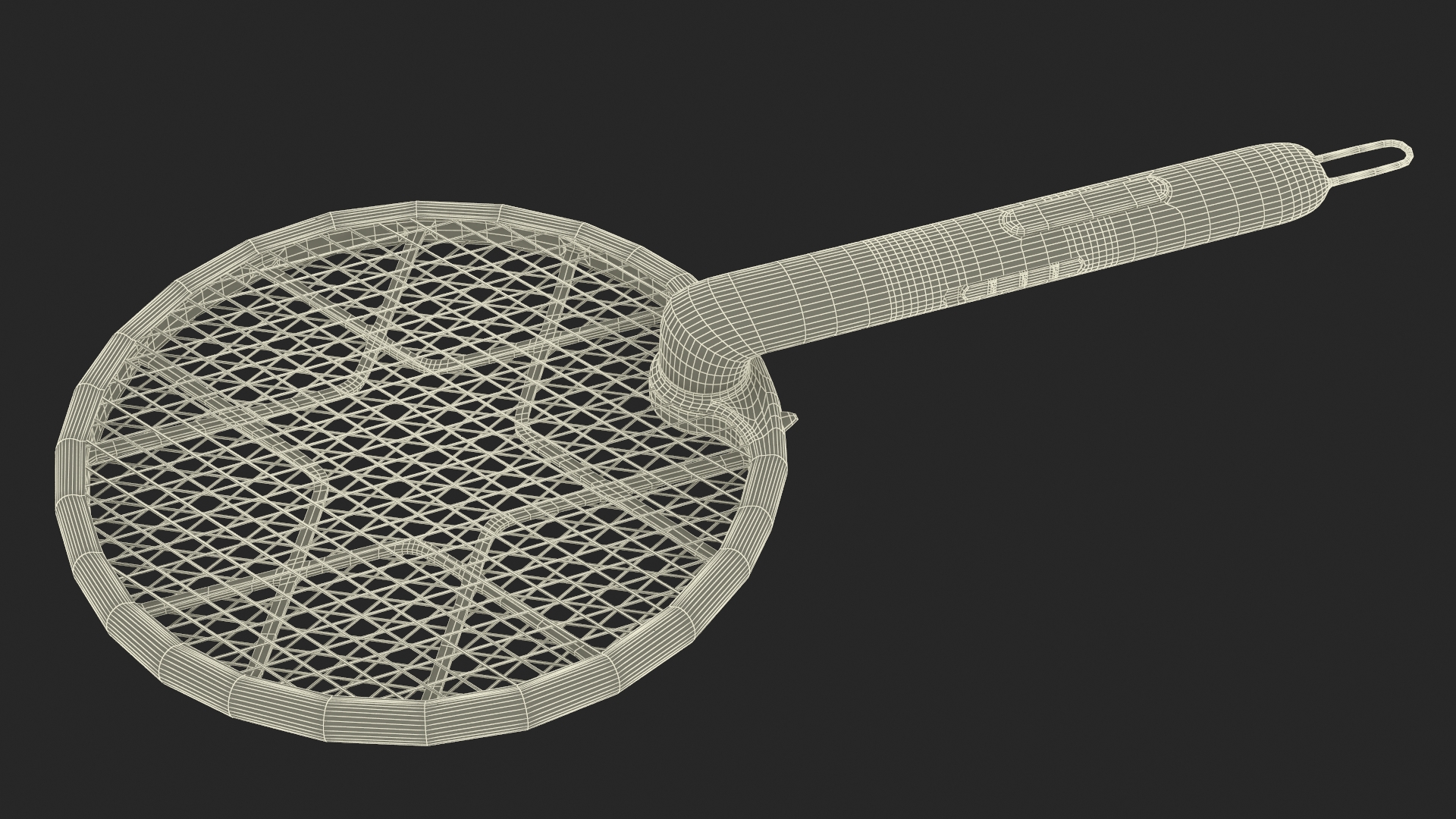 Mosqzap Foldable Bug Zapper Racket 3D model