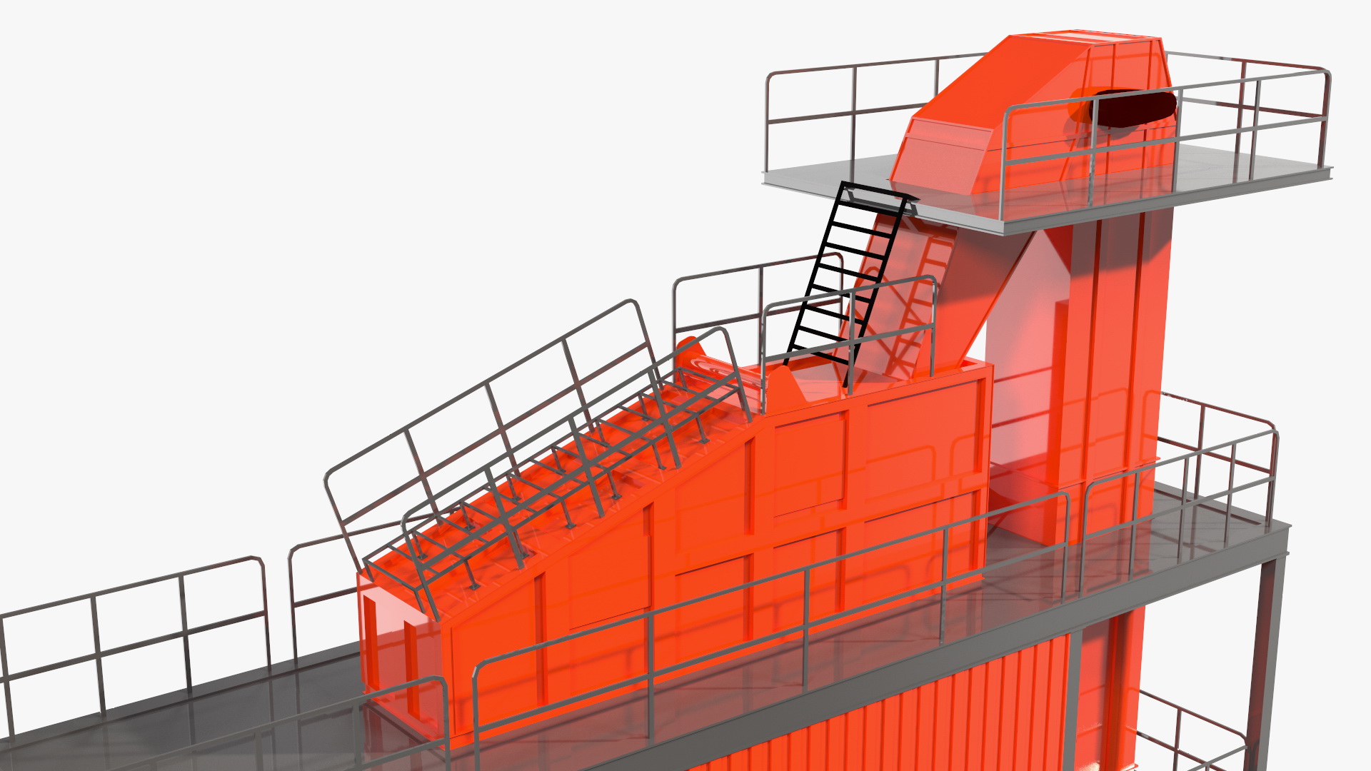 3D Stationary Asphalt Mixing Plant