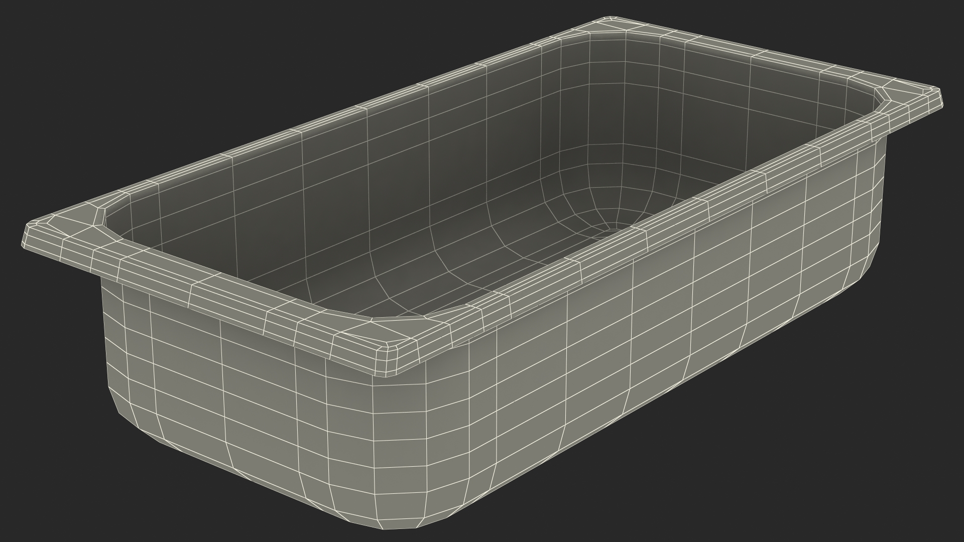 3D model Empty Ice Cream Tray