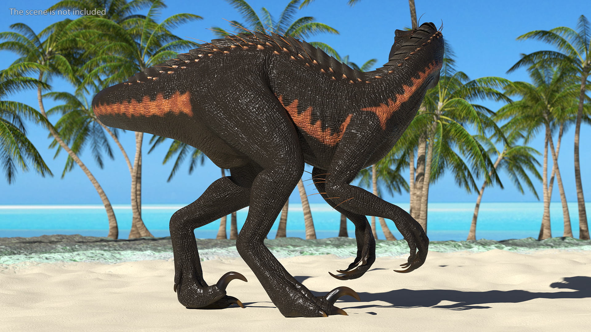 3D Indoraptor Walking Pose model