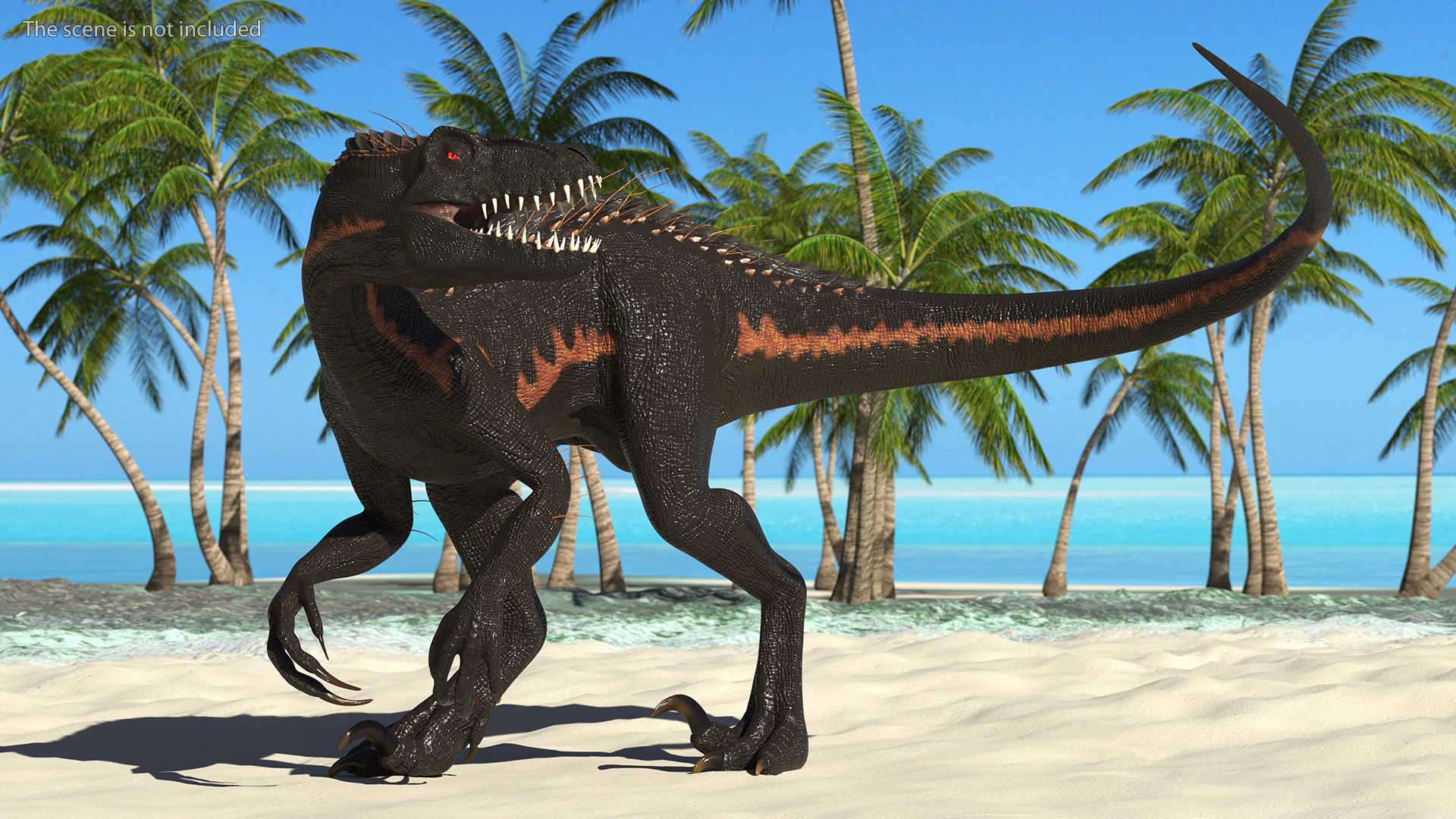 3D Indoraptor Walking Pose model