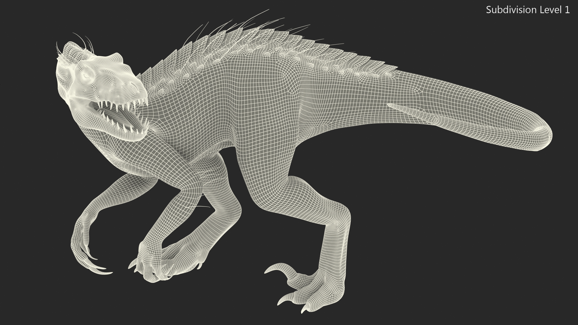 3D Indoraptor Walking Pose model