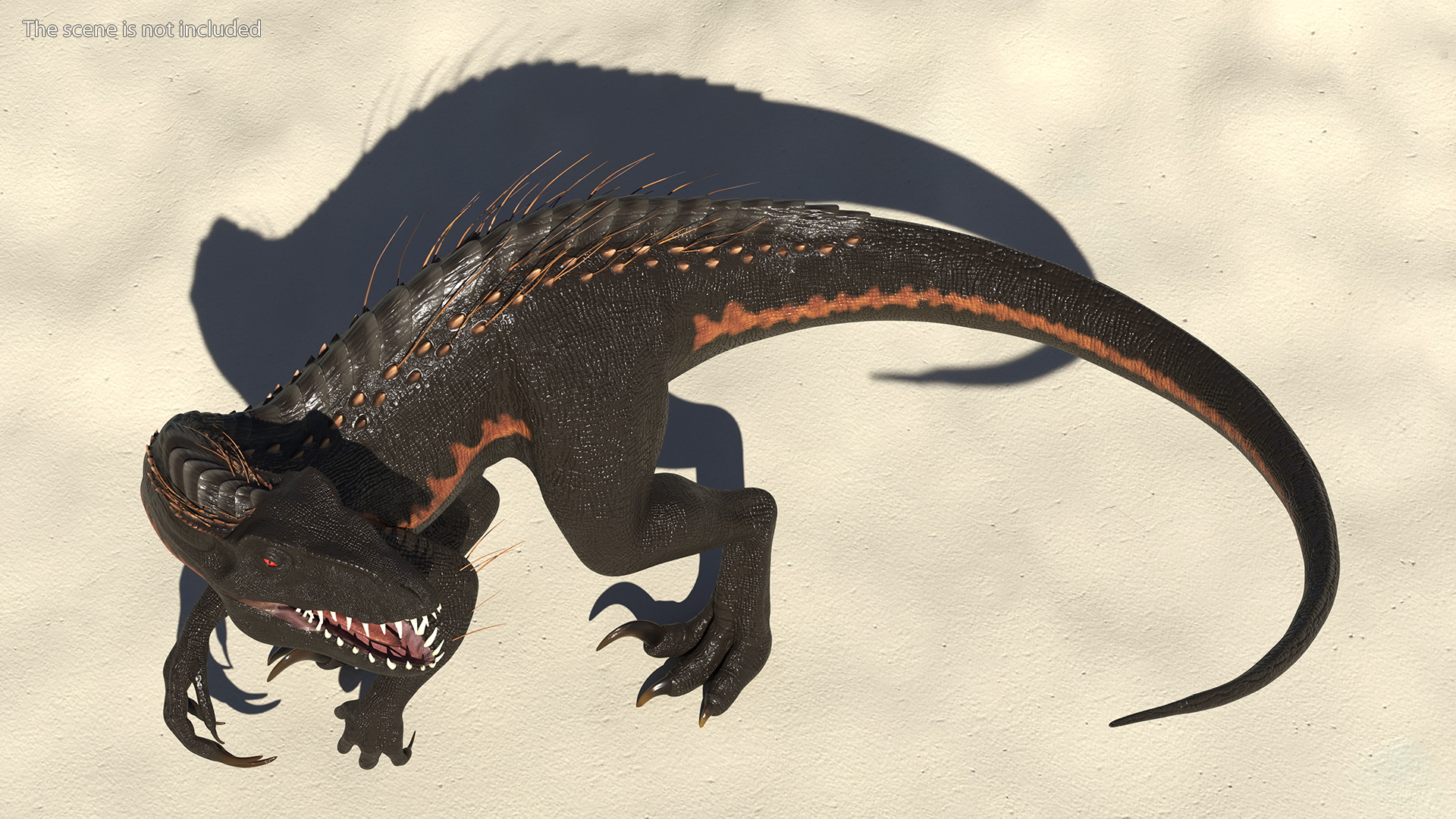 3D Indoraptor Walking Pose model