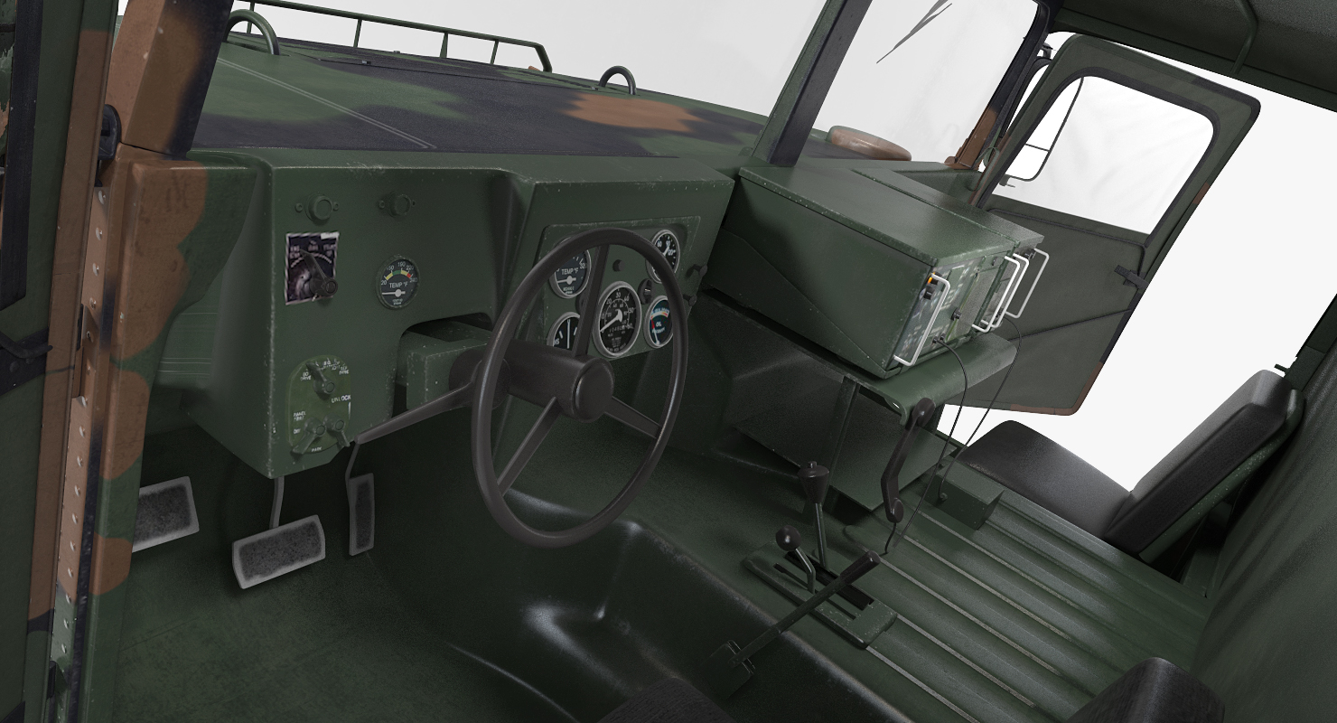 Shelter HMMWV m1037 Camo 3D model