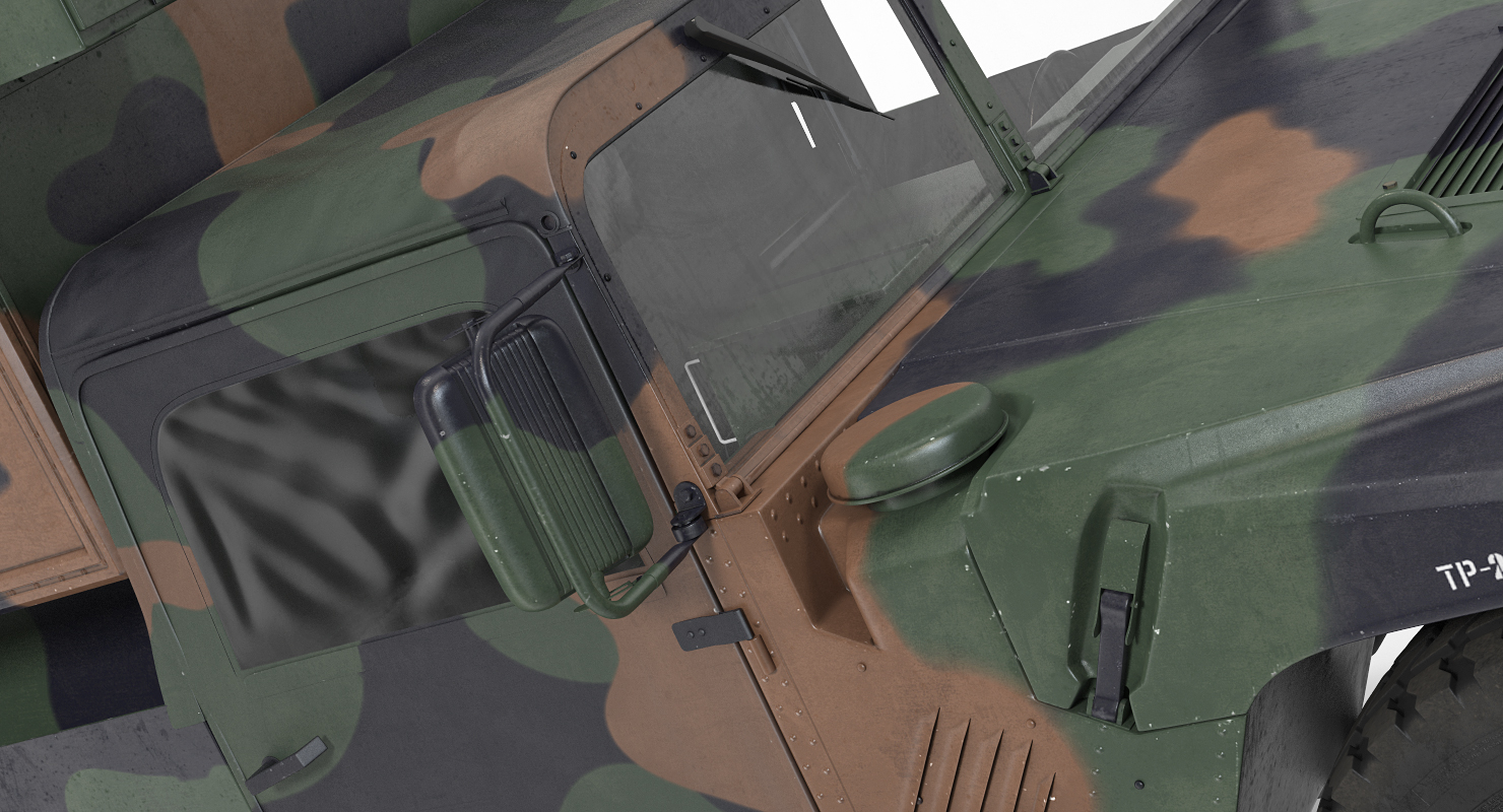 Shelter HMMWV m1037 Camo 3D model