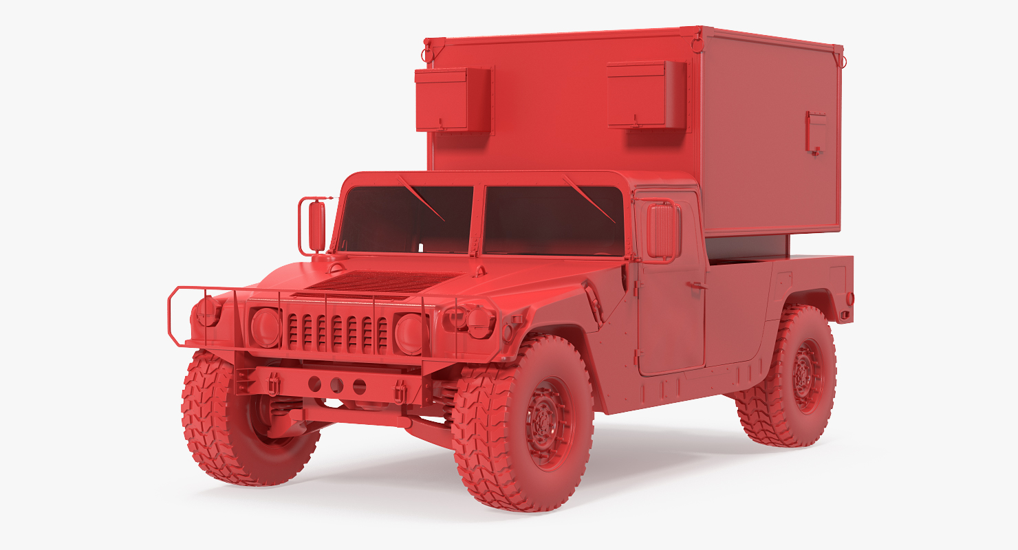 Shelter HMMWV m1037 Camo 3D model