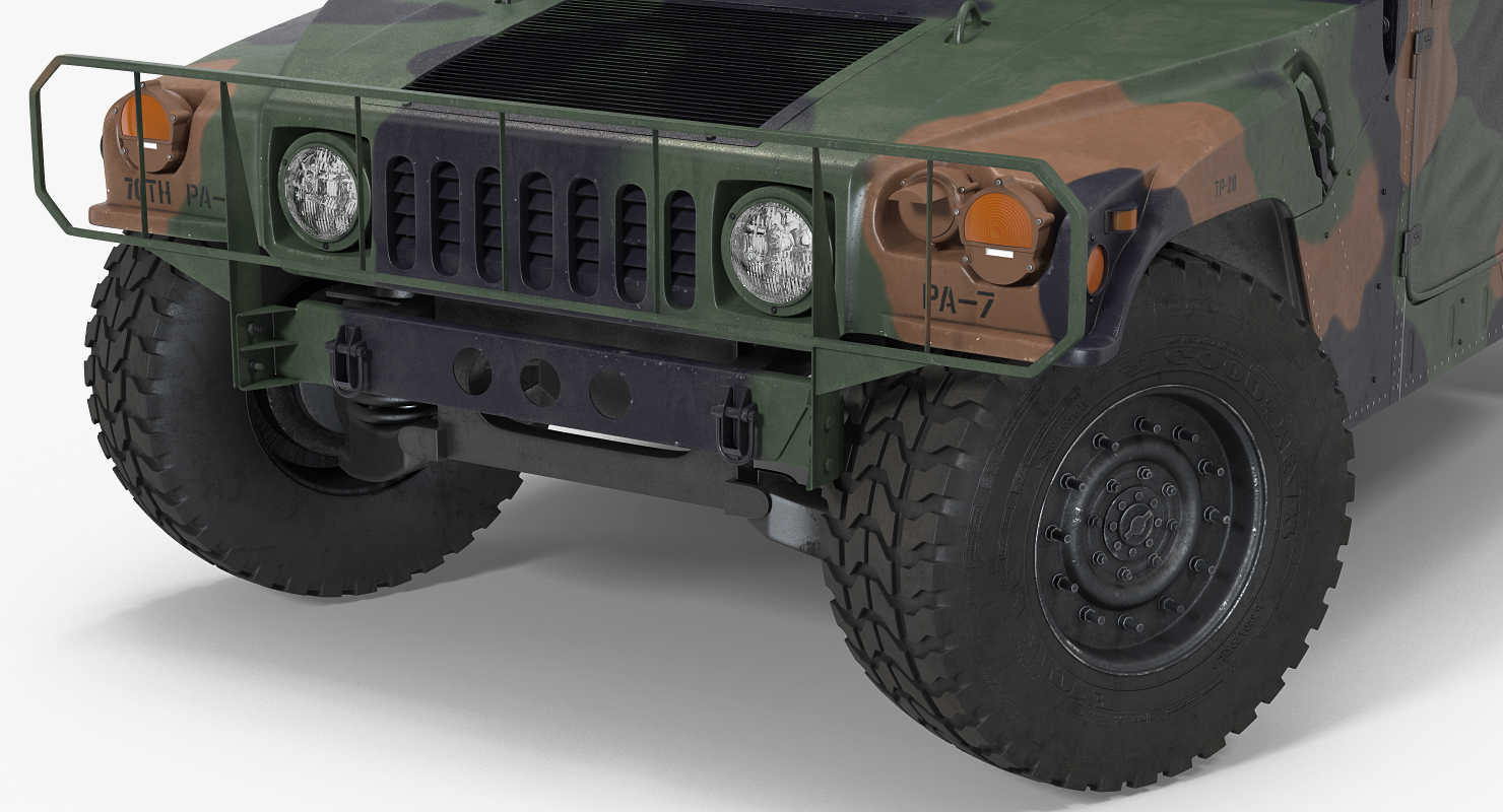 Shelter HMMWV m1037 Camo 3D model