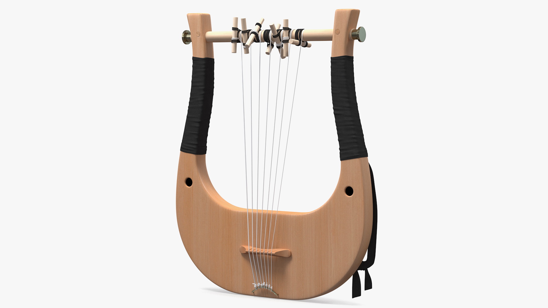 Classical Greek 7 String Lyre 3D model