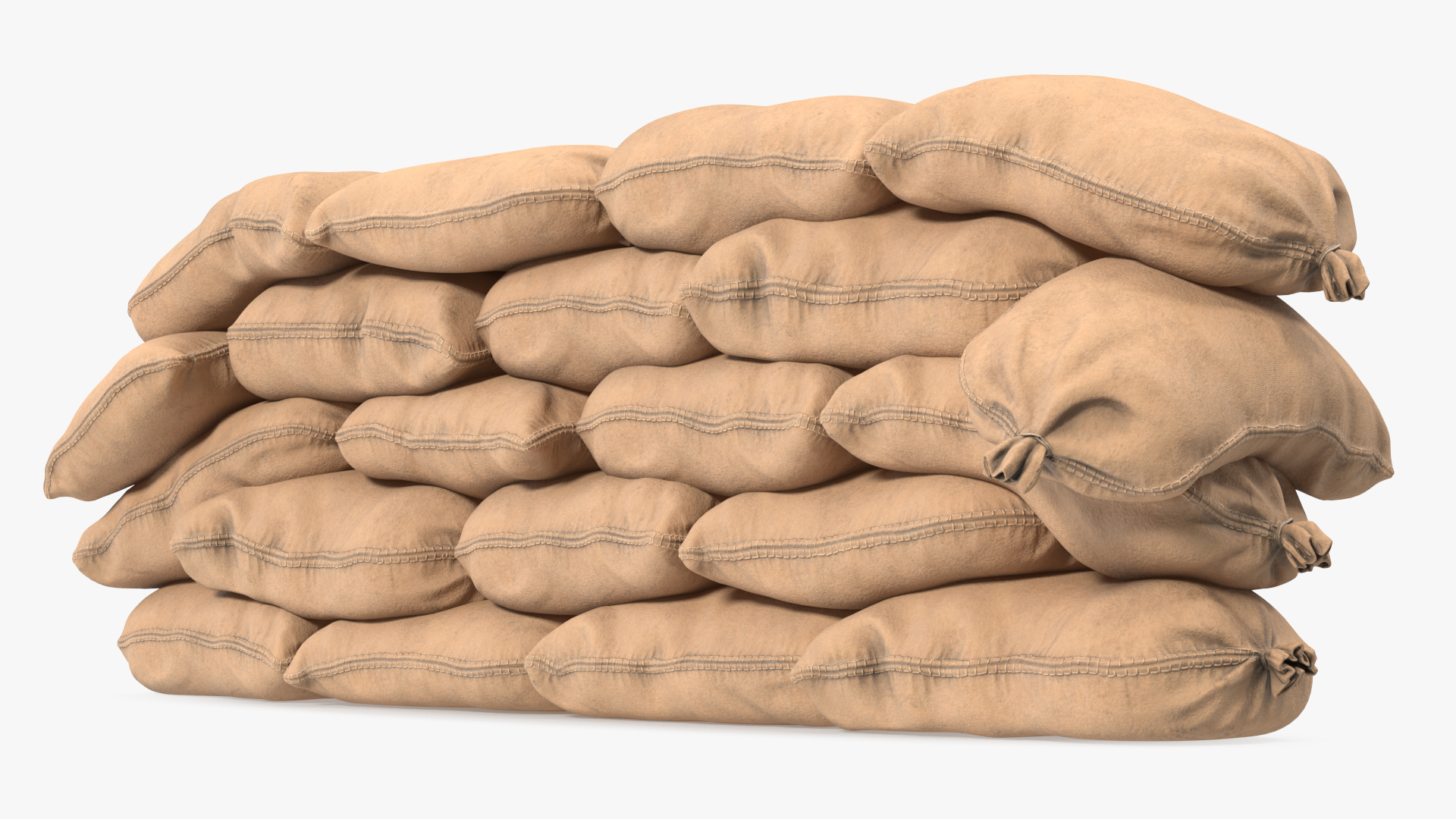 Sandbag Wall 3D