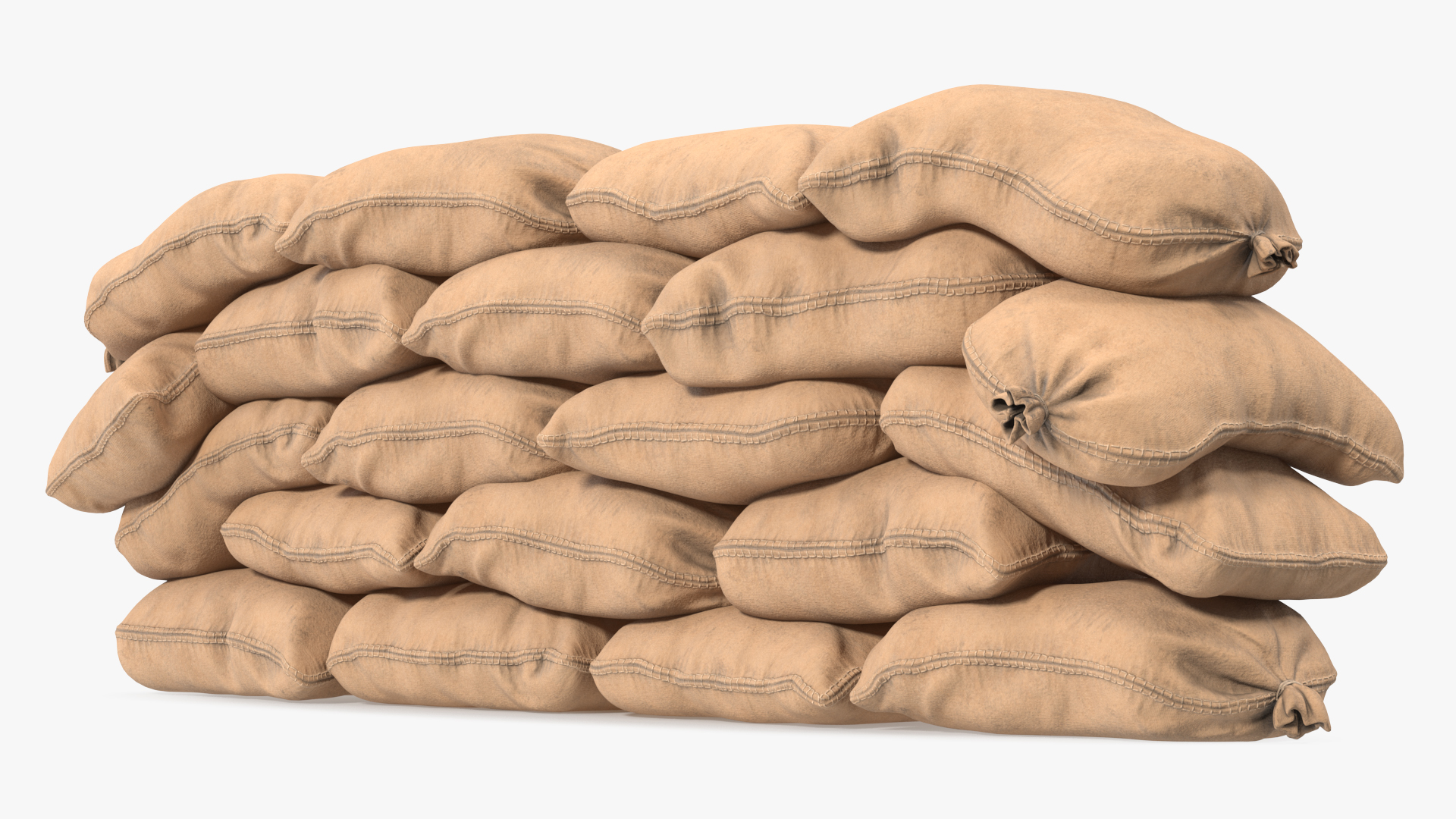 Sandbag Wall 3D