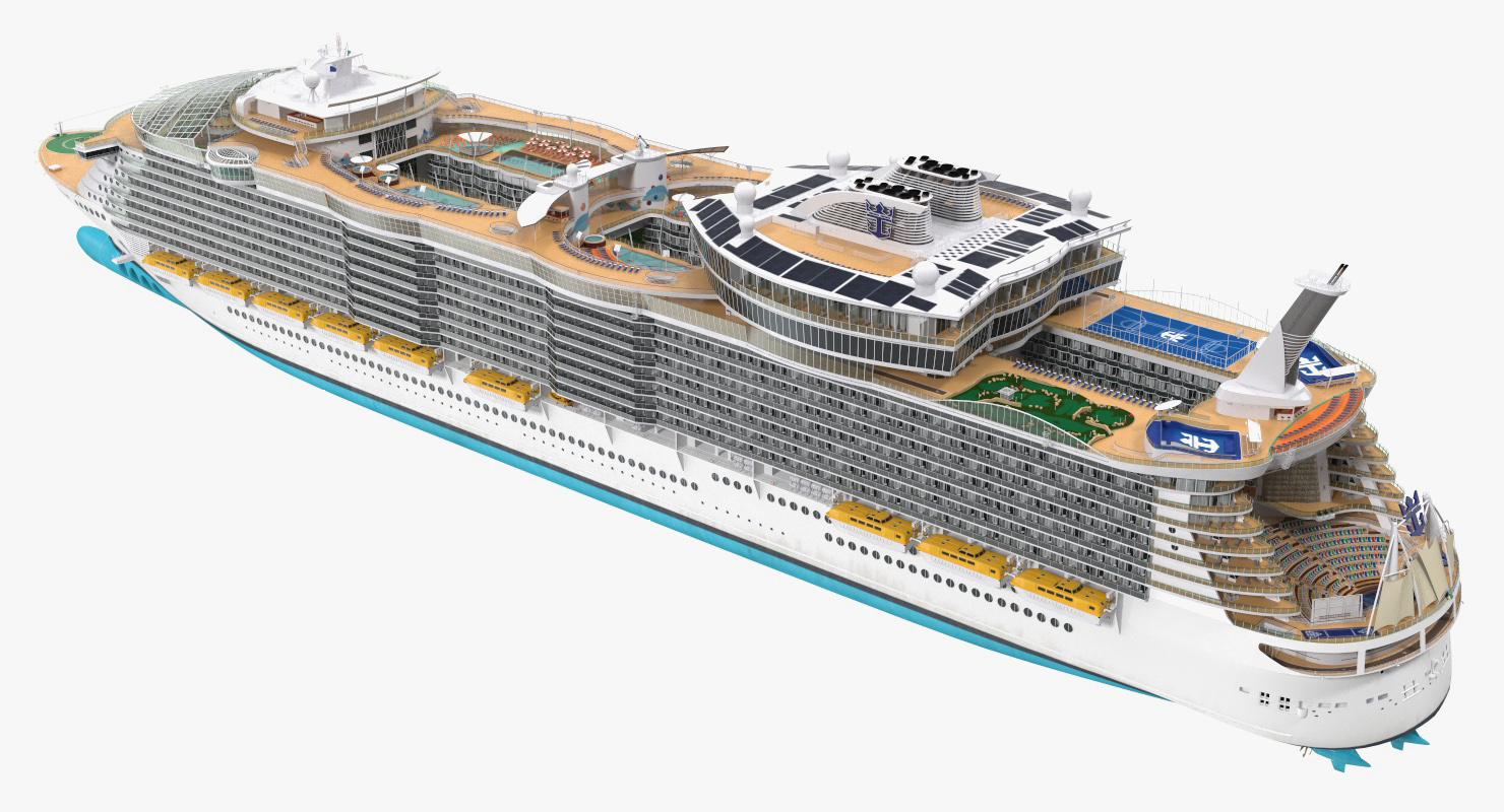 Passenger Cruise Ship Generic 3D model