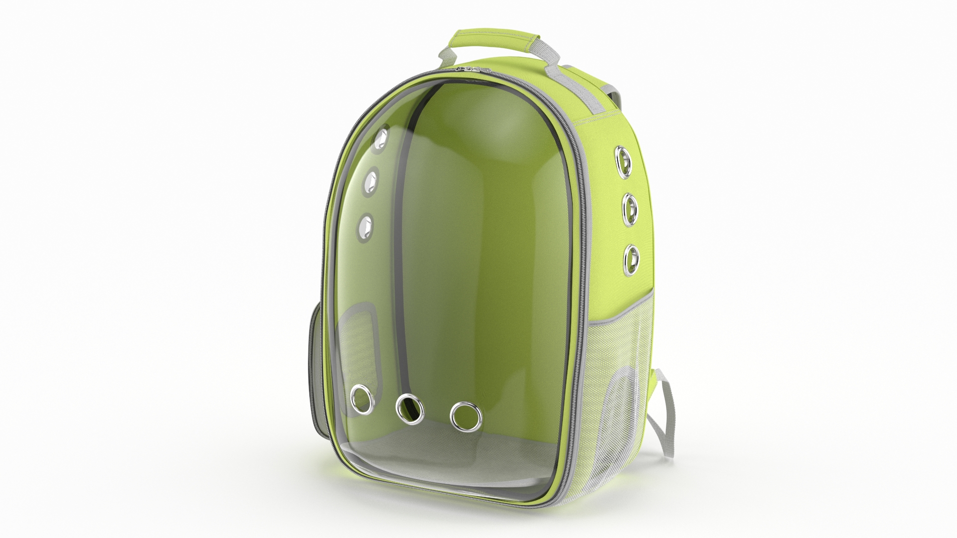 Pet Carrier Backpack Yellow 3D