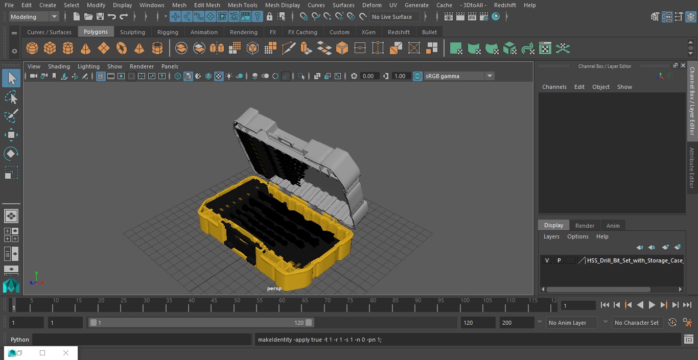 3D model HSS Drill Bit Set with Storage Case