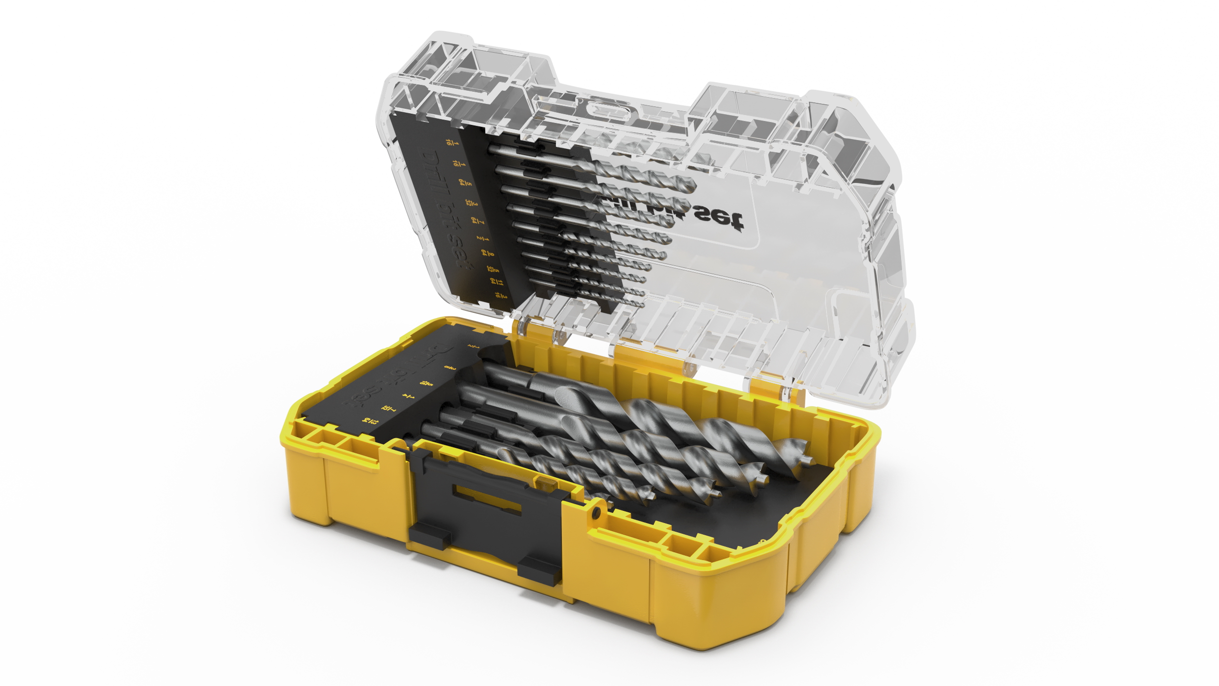 3D model HSS Drill Bit Set with Storage Case