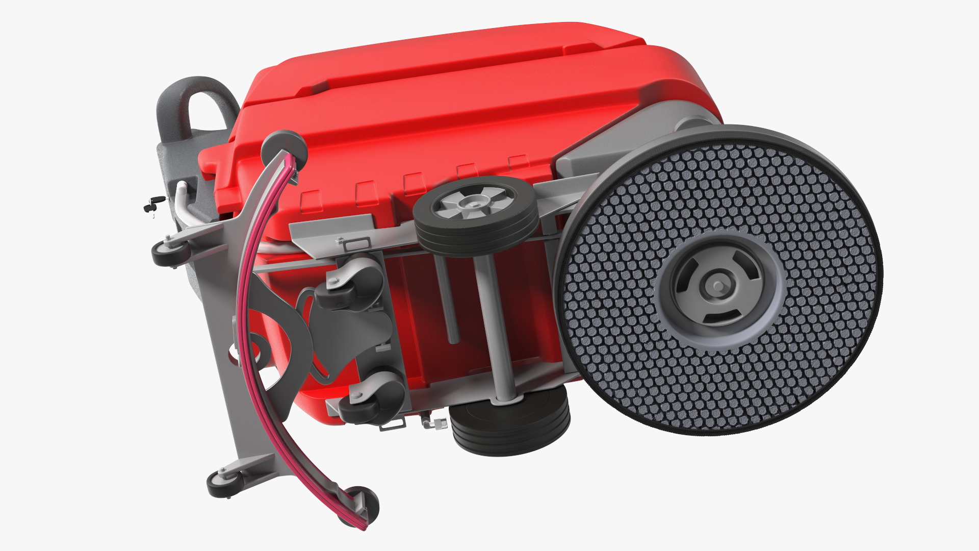 3D Floor Cleaning Machine Red