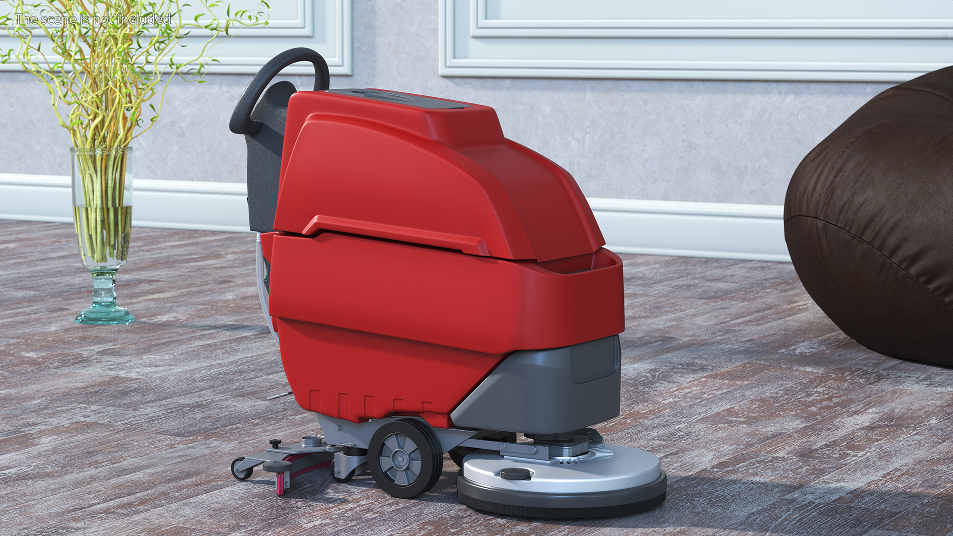 3D Floor Cleaning Machine Red