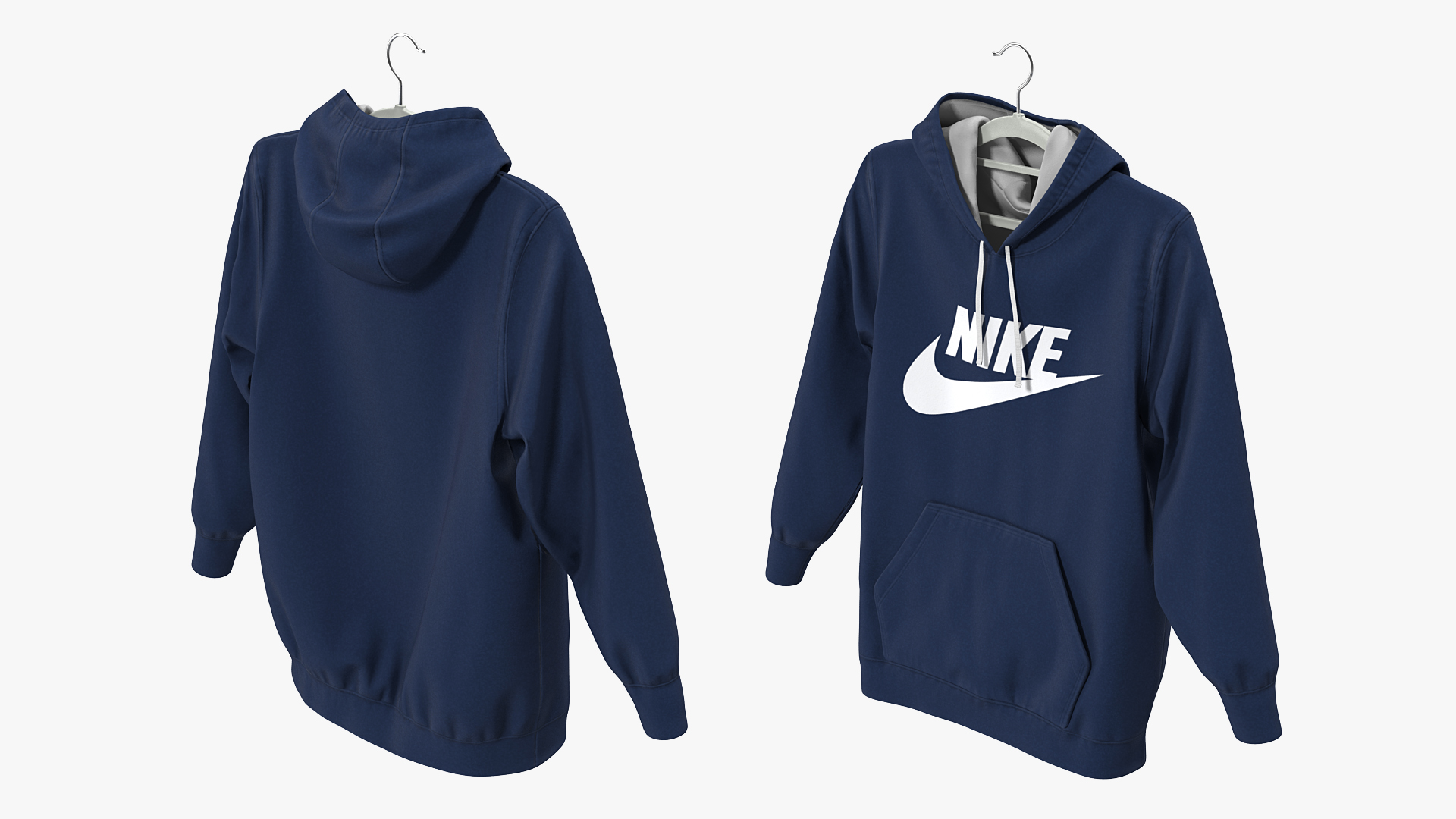 3D Nike Blue Hoodie