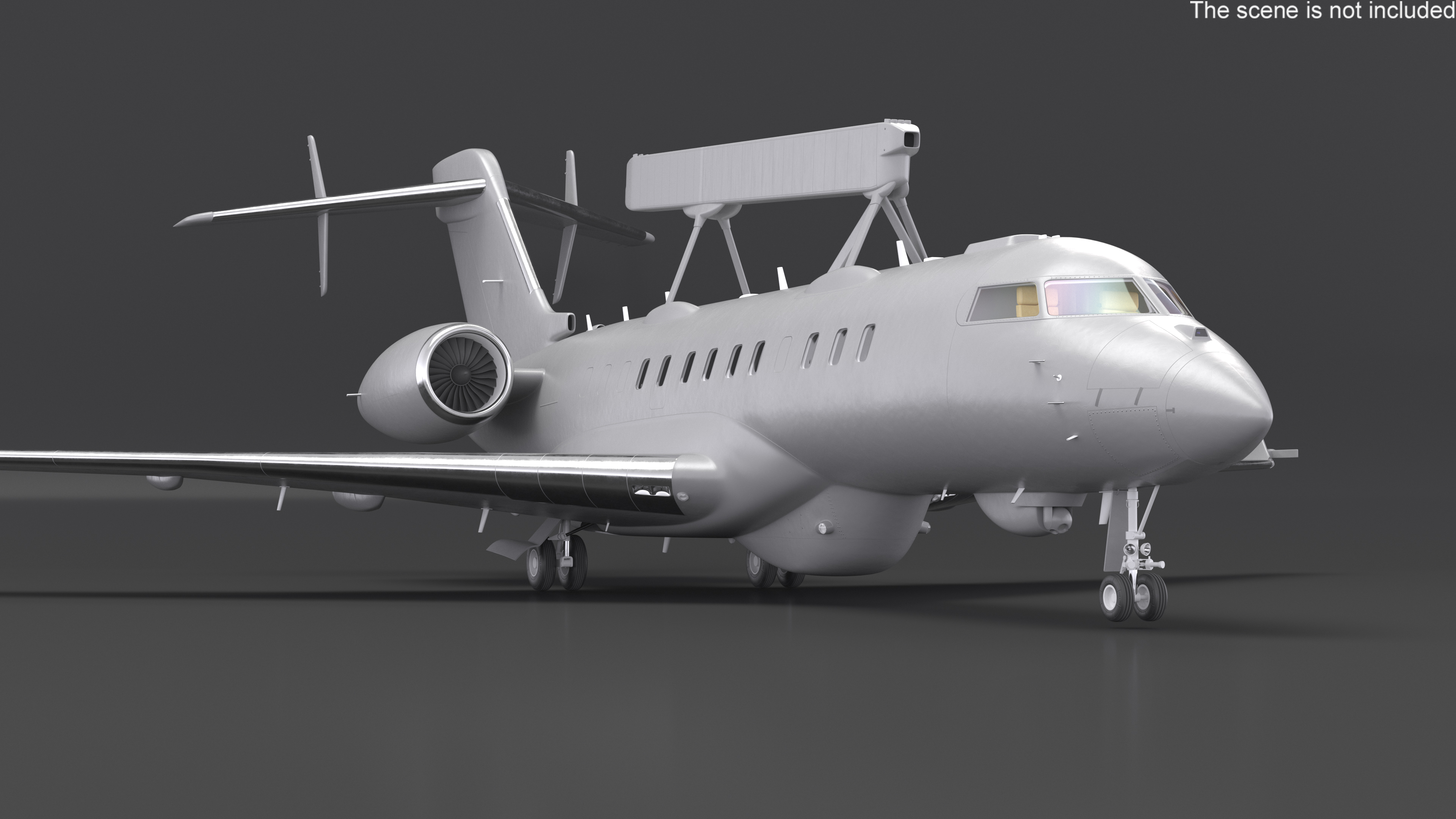 3D model Multi Role AEW&C Aircraft Simplified Interior