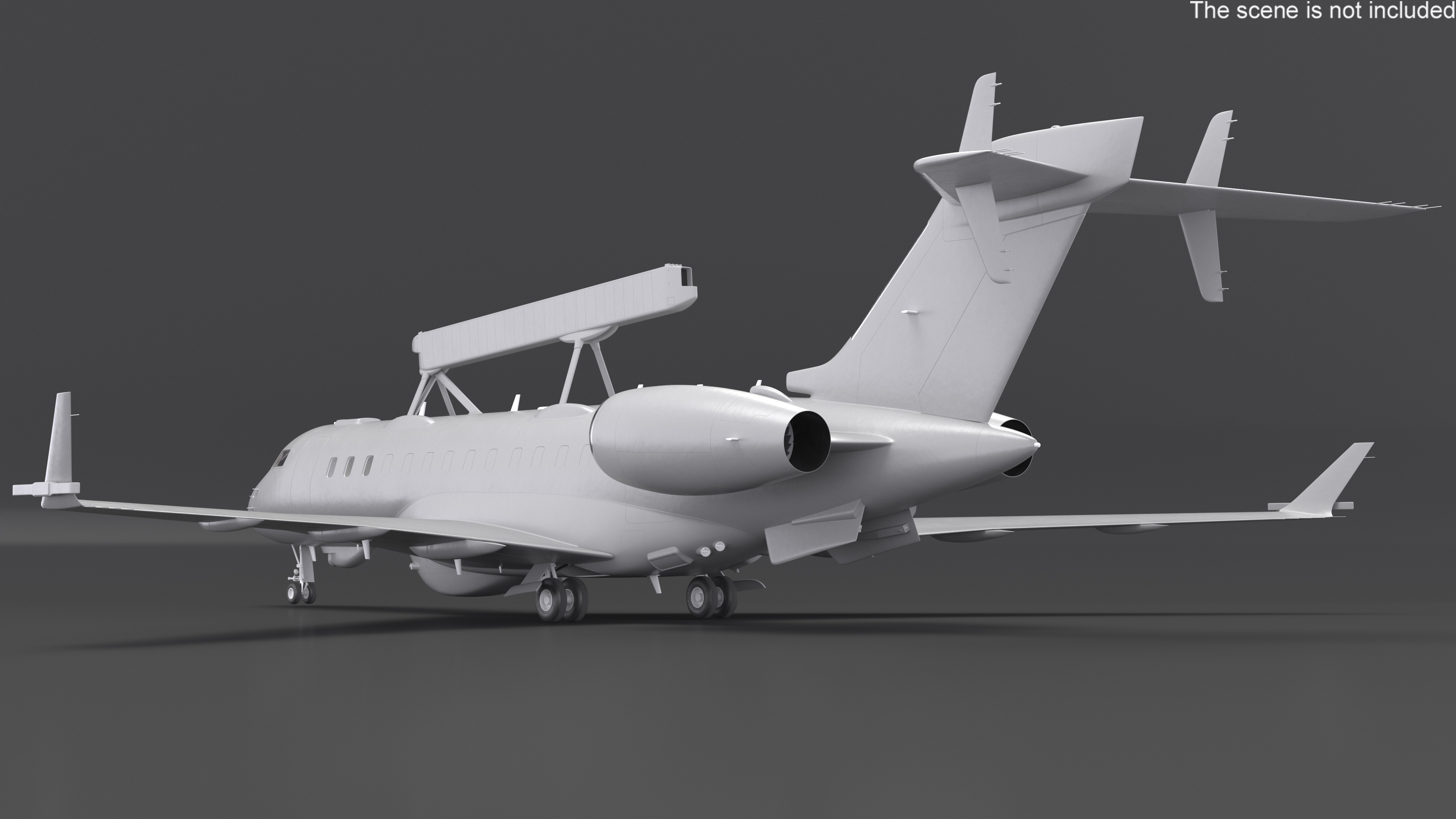 3D model Multi Role AEW&C Aircraft Simplified Interior