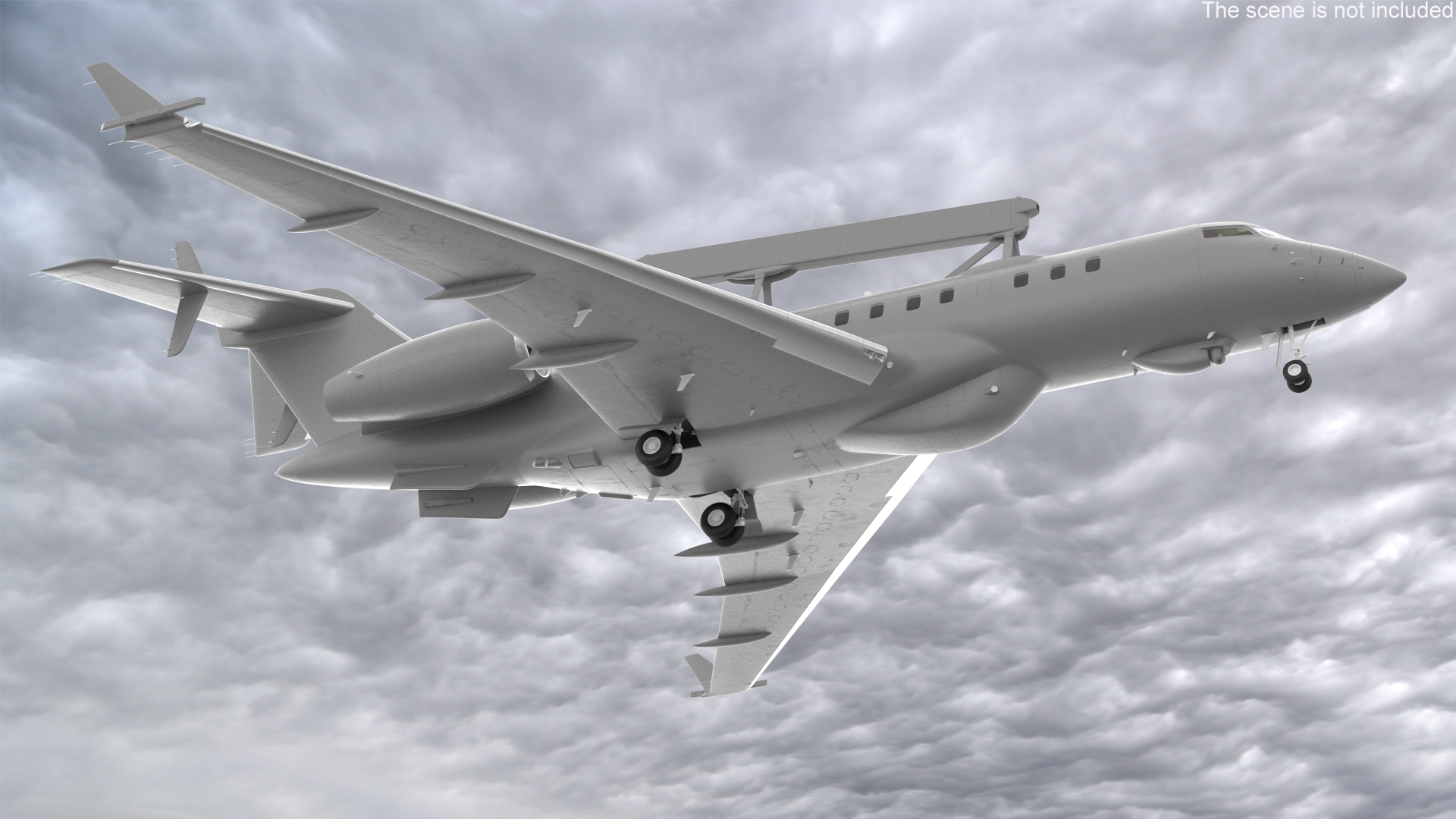 3D model Multi Role AEW&C Aircraft Simplified Interior