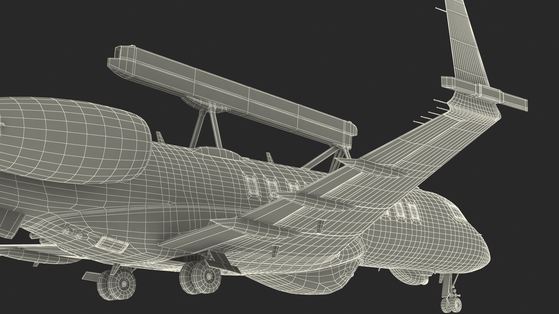 3D model Multi Role AEW&C Aircraft Simplified Interior