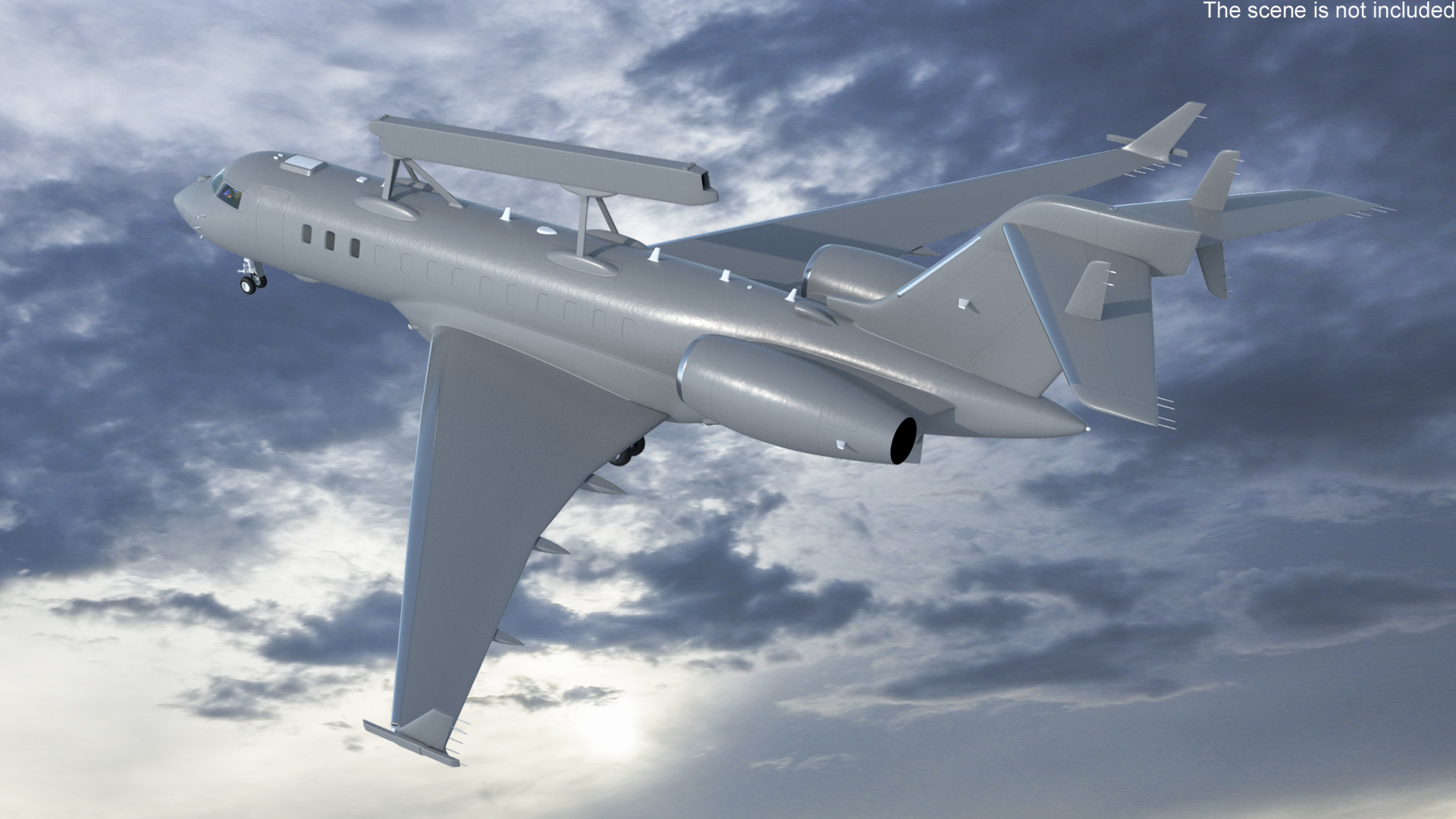 3D model Multi Role AEW&C Aircraft Simplified Interior