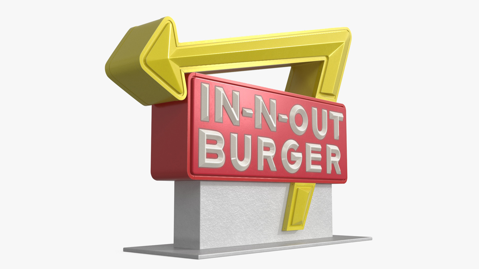 3D In N Out Burger Stand