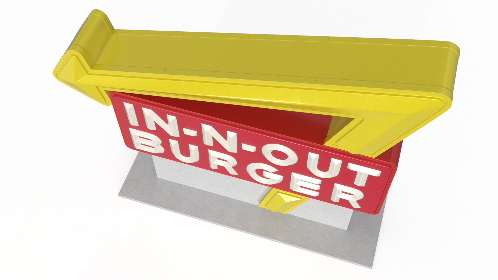 3D In N Out Burger Stand