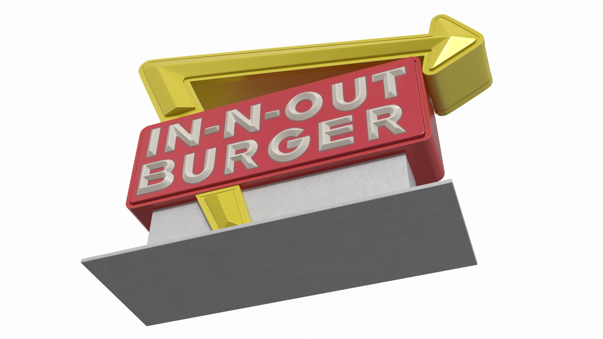 3D In N Out Burger Stand