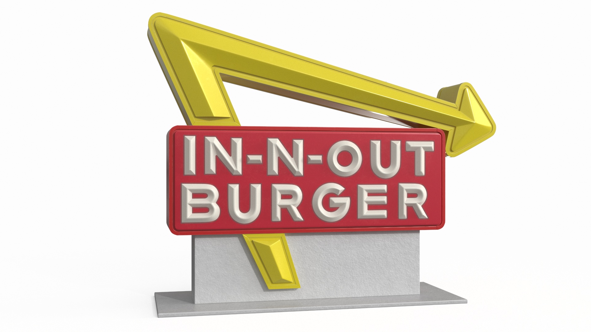 3D In N Out Burger Stand