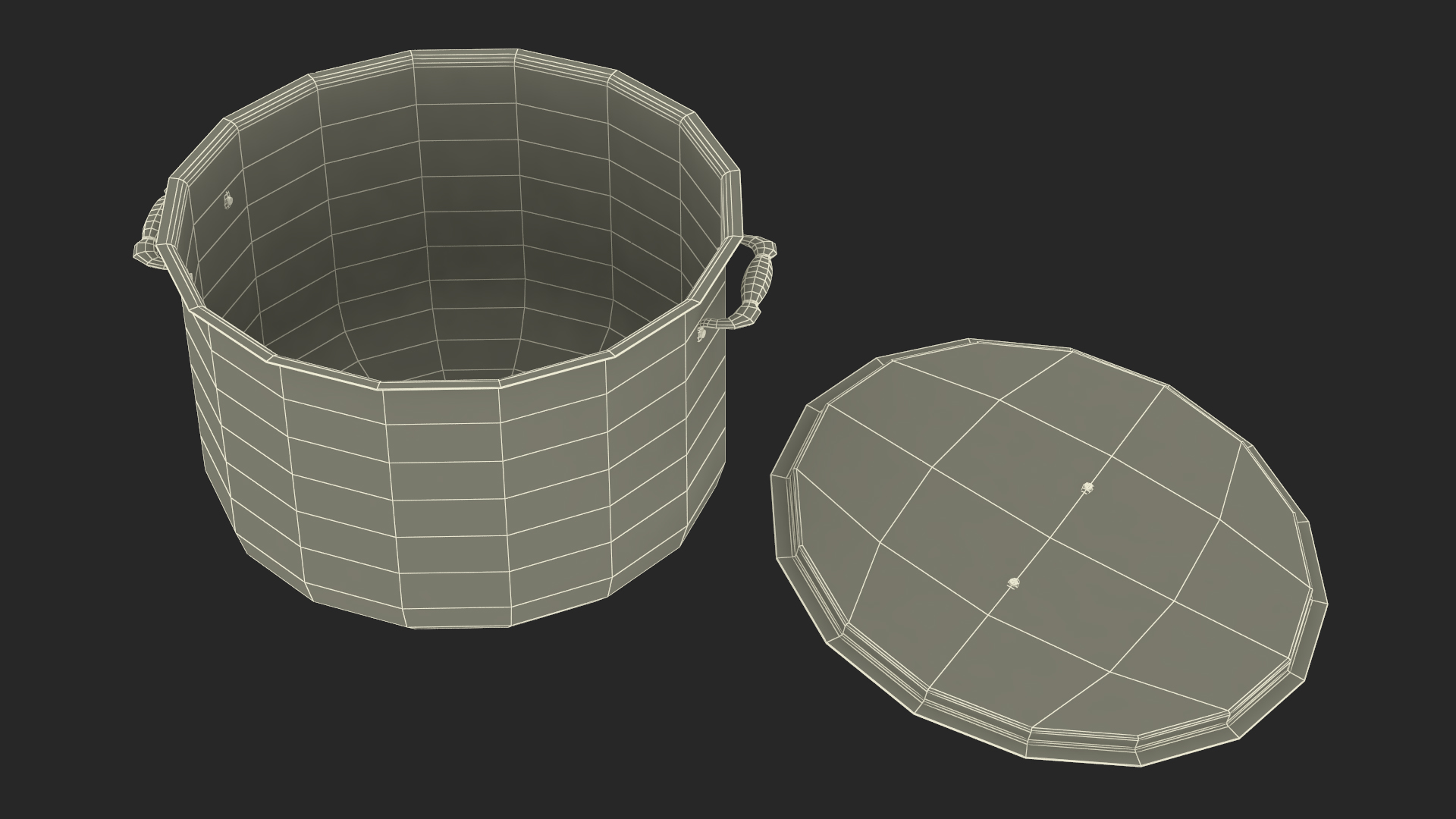 Pot with Lid 3D