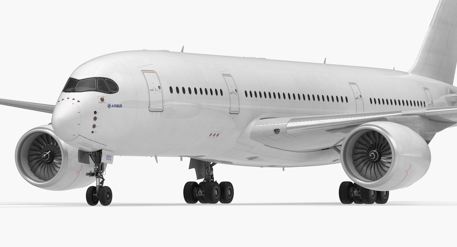 3D model Airbus A350 800 Generic Rigged