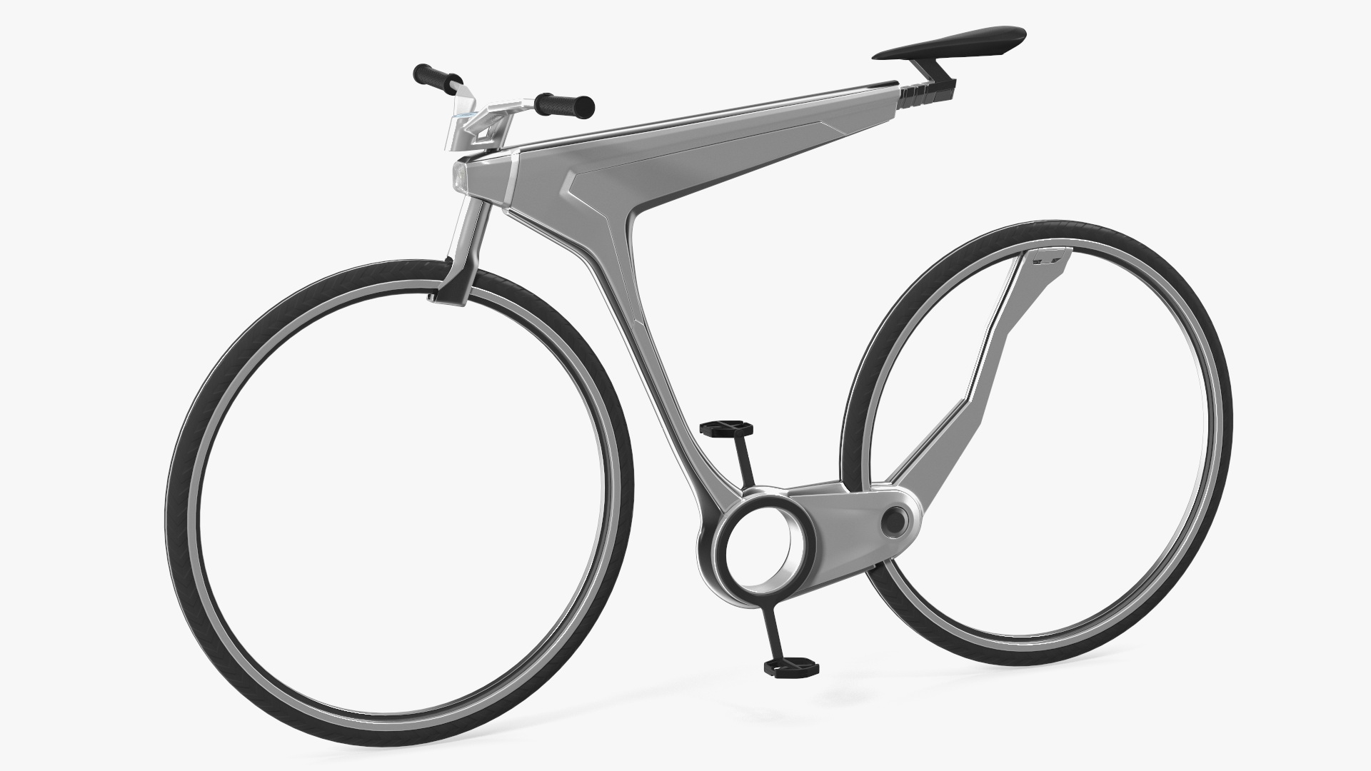 Futuristic Electric Bicycle Rigged 3D model