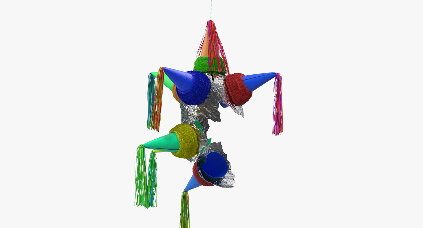 Smashed Star Pinata 3D model