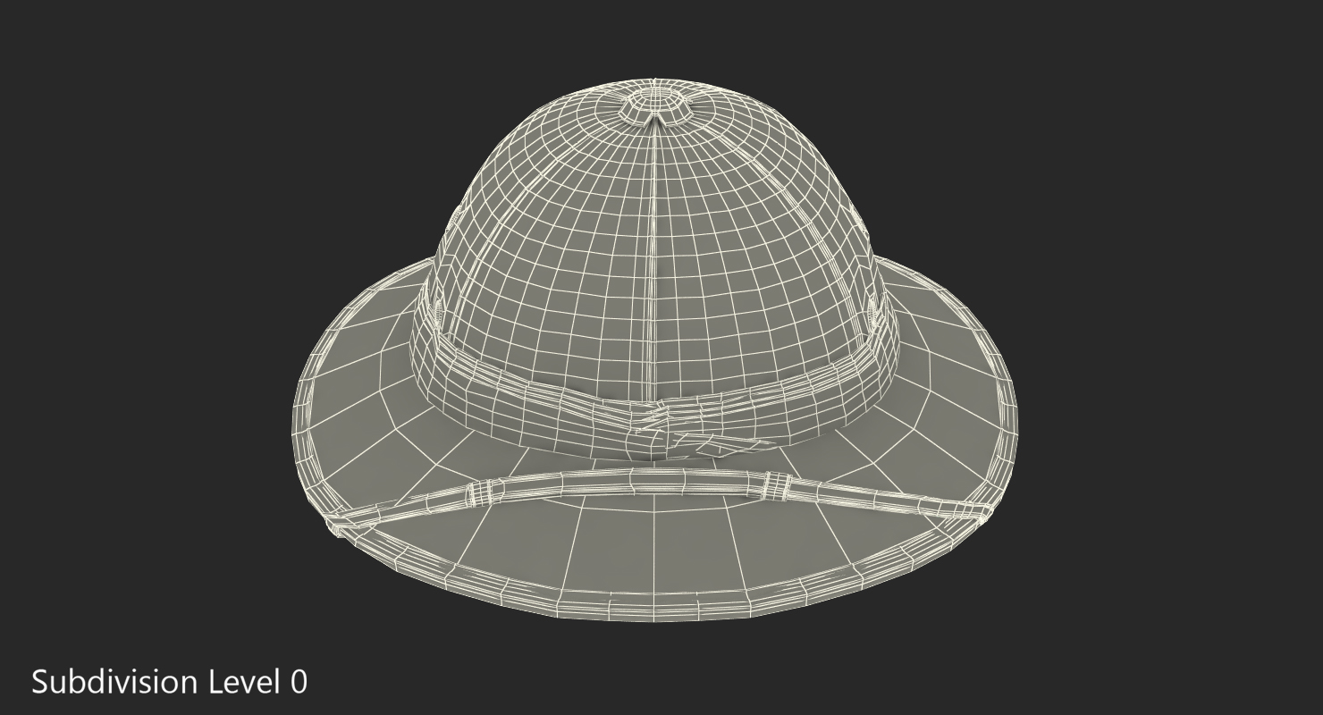 Vietnam Pith Helmet 3D model