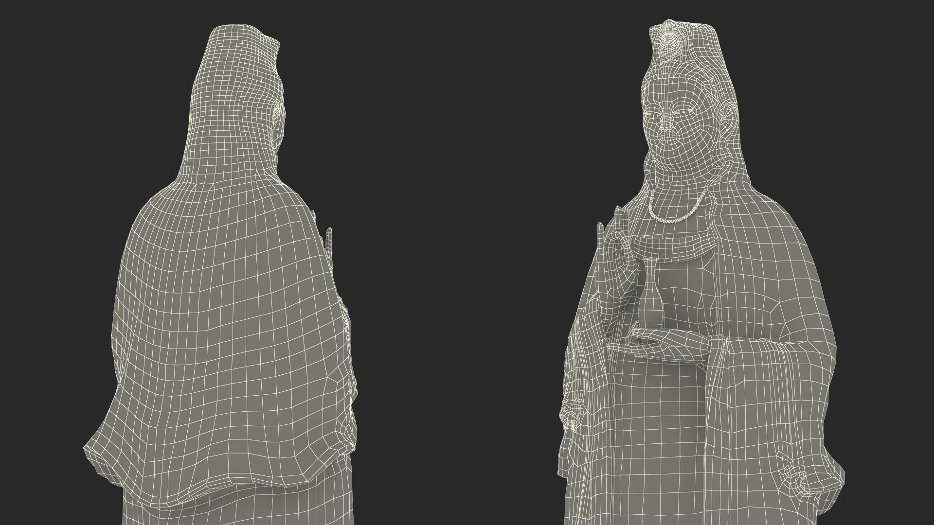 Ruyilun Guanyin Bodhisattva Son Tra Peninsula Statue 3D