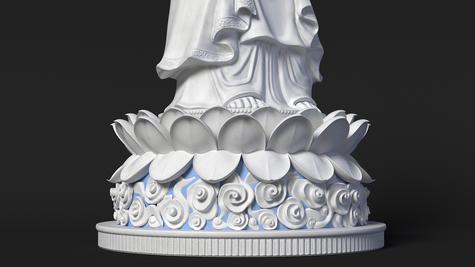 Ruyilun Guanyin Bodhisattva Son Tra Peninsula Statue 3D