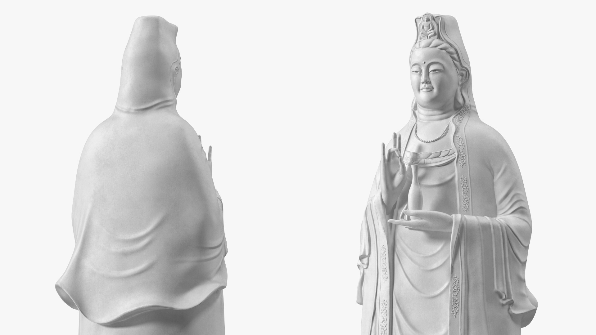 Ruyilun Guanyin Bodhisattva Son Tra Peninsula Statue 3D