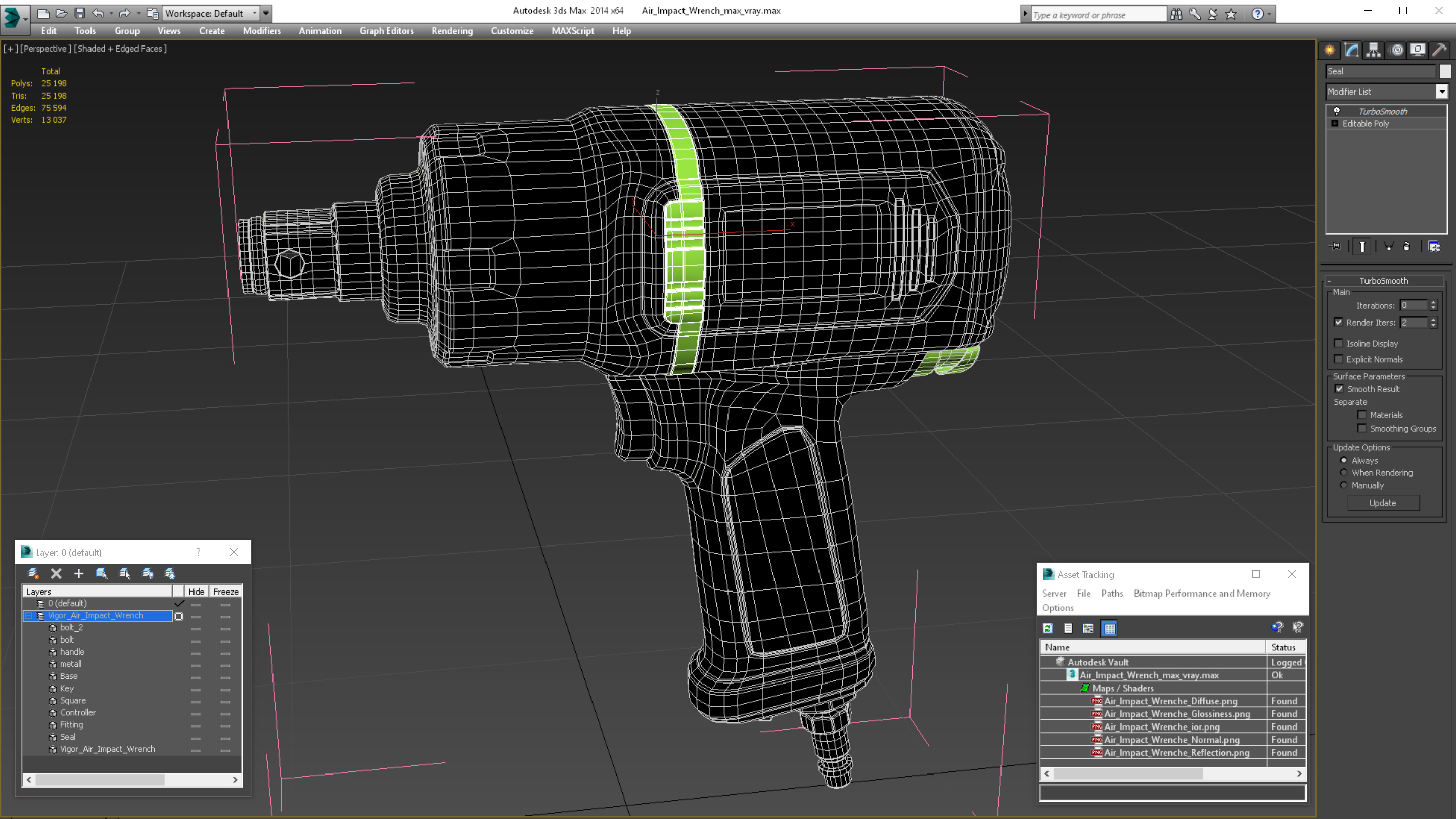 Air Impact Wrench 3D