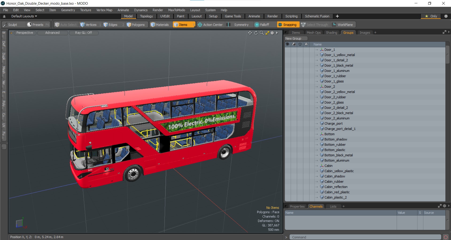 3D Honor Oak Double Decker model