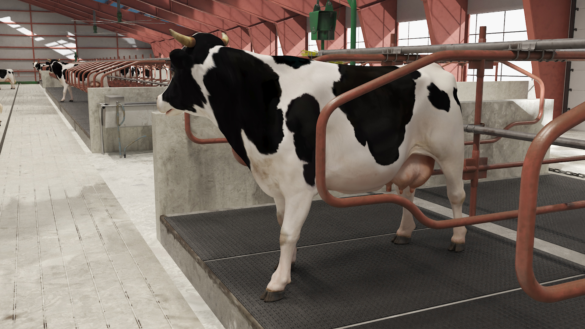 3D Cow Farm and Cows Fur