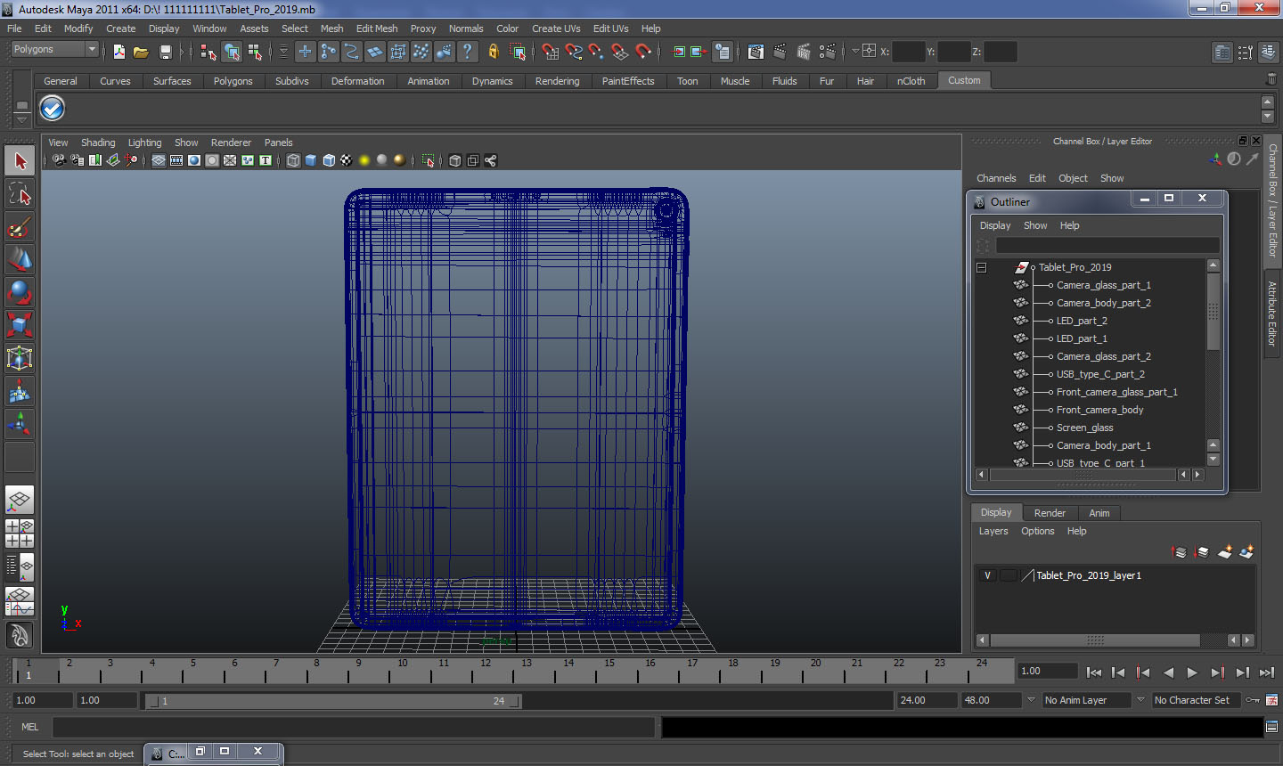 3D model Tablet