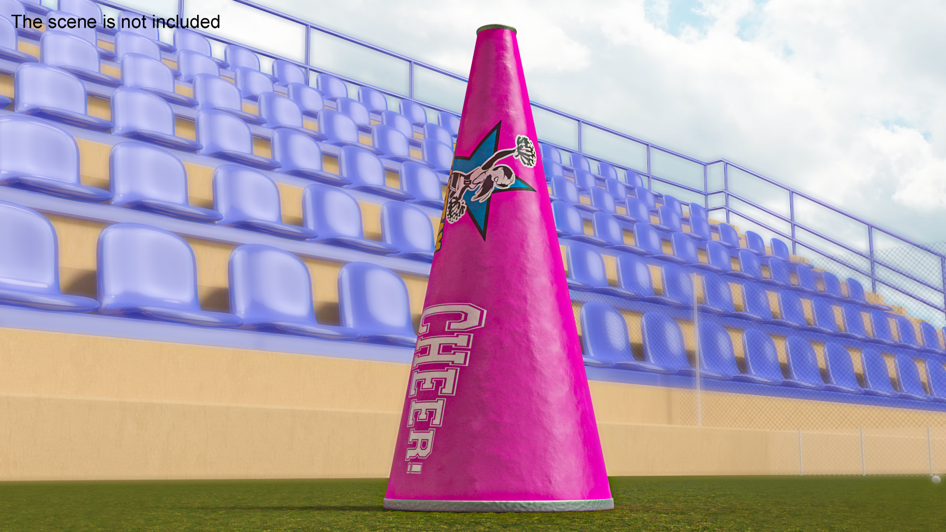 Megaphone Cone Pink 3D model