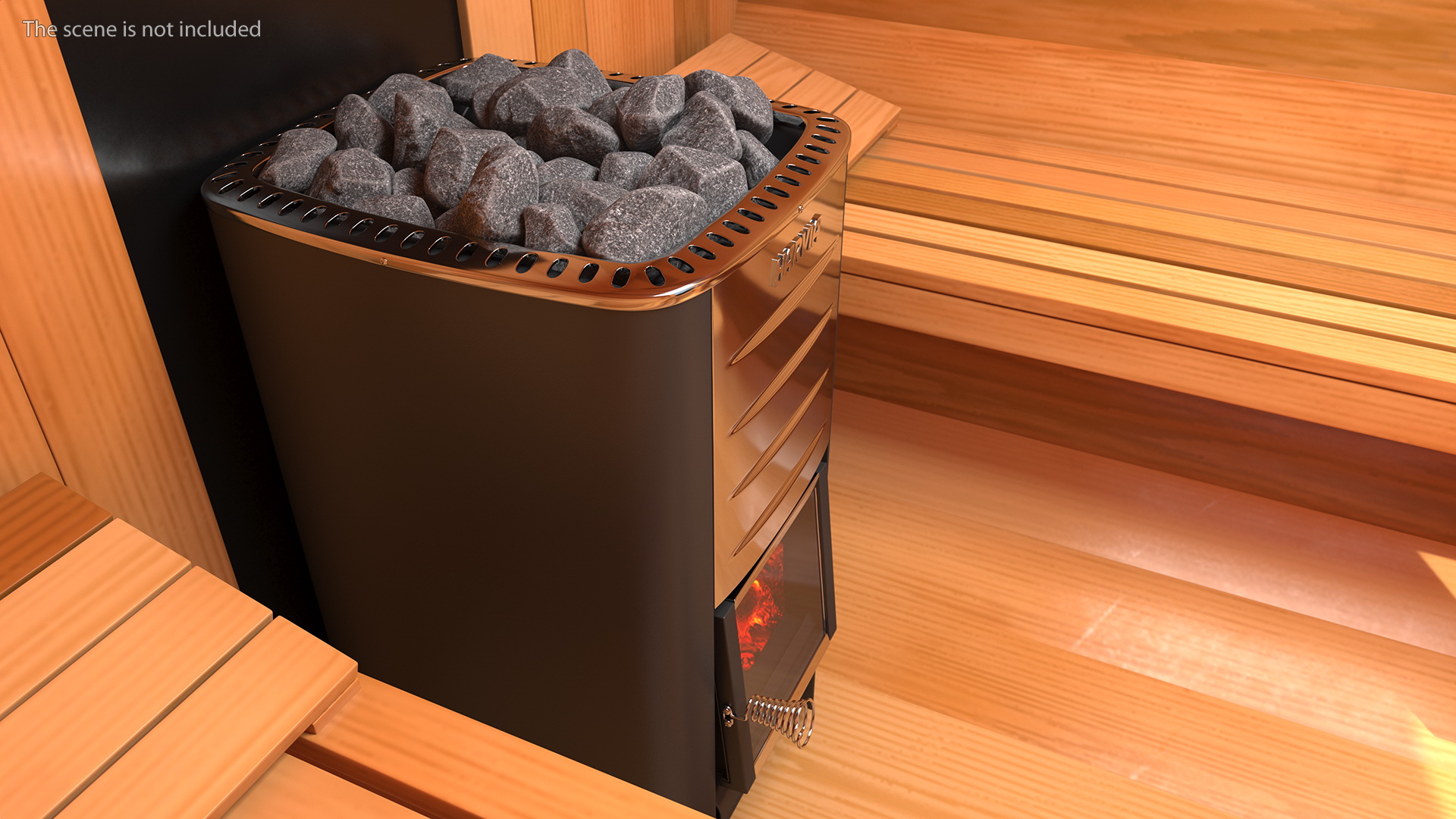 3D Harvia M3 Woodburning Sauna Stove model