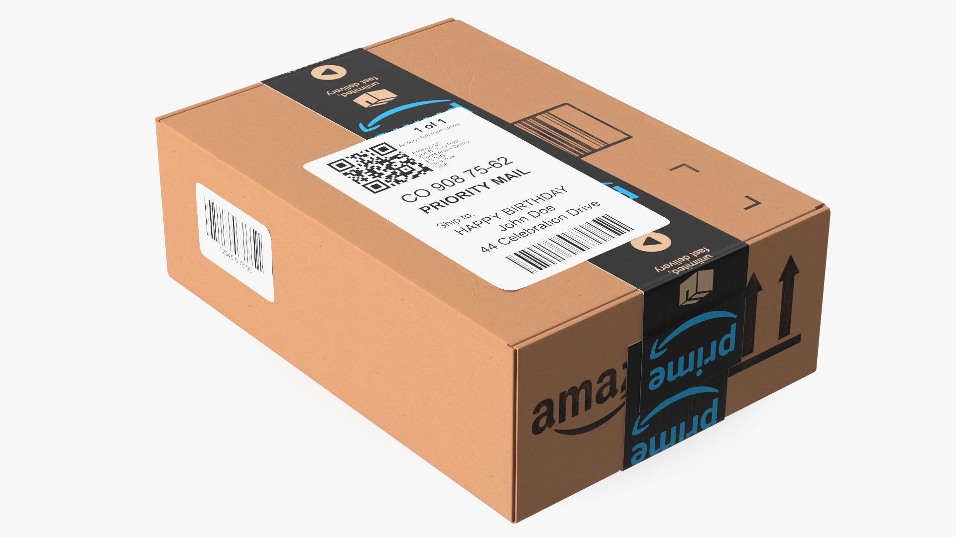 Amazon Parcels Box 26x18x10 3D