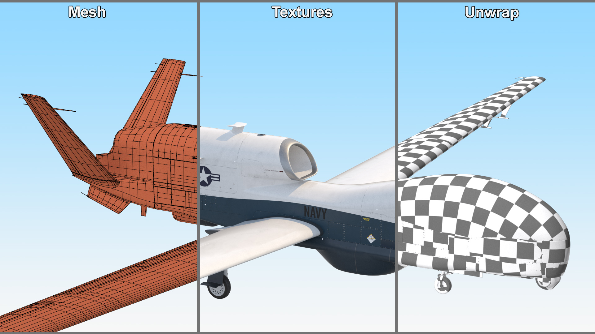 Northrop Grumman MQ-4C Triton 3D model