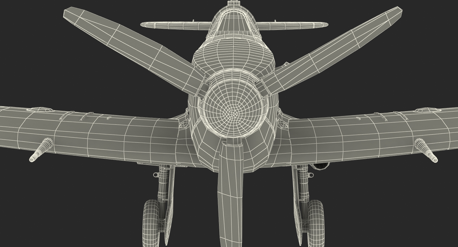 3D Royal Air Force Fighter Supermarine Spitfire LF Mk IX model