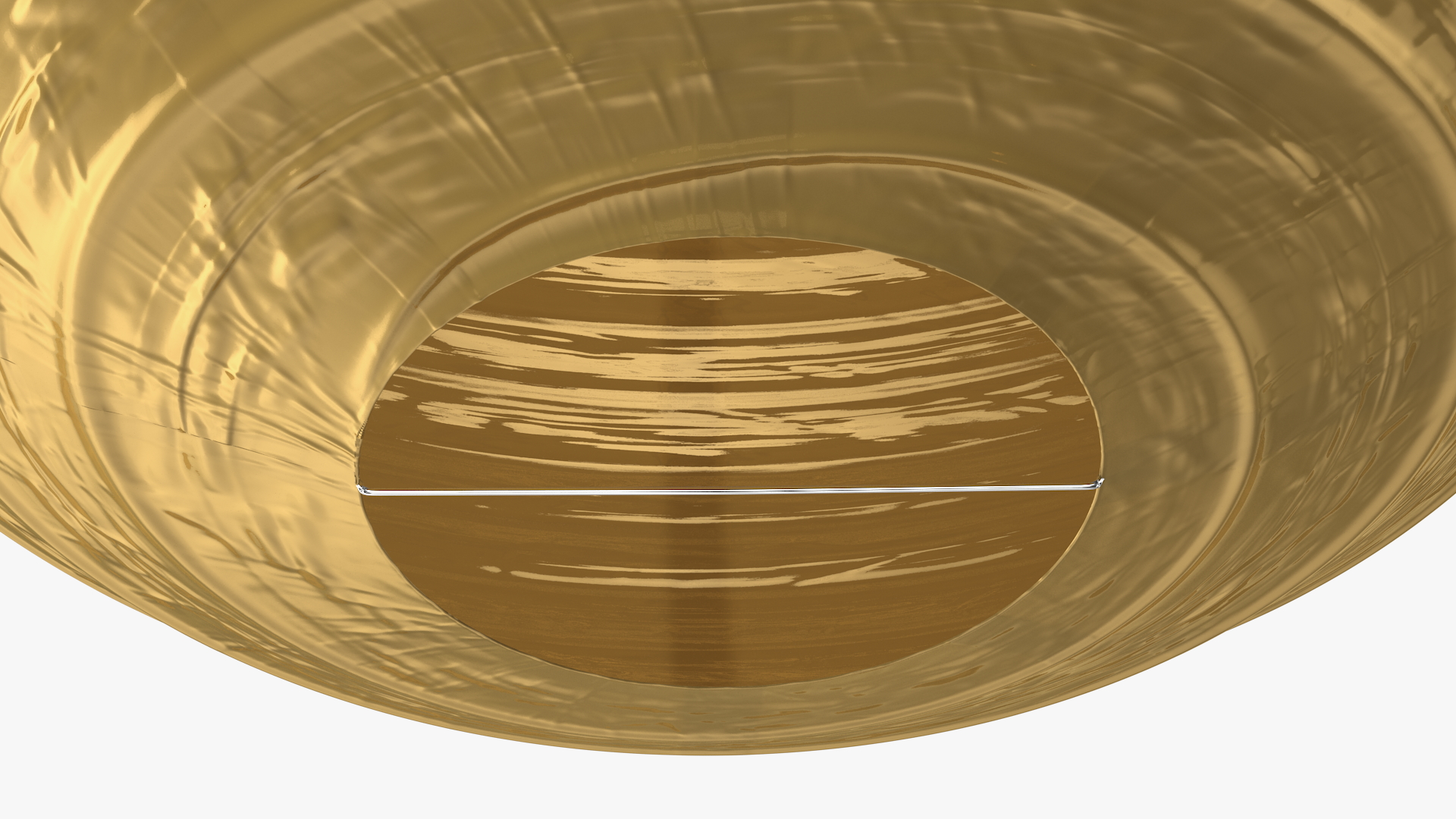 Round Paper Lantern Gold 3D model