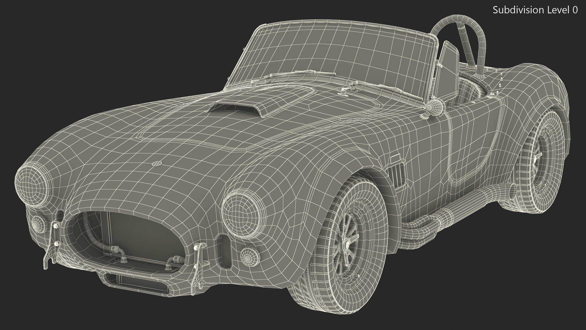 3D Shelby Cobra 1965 Simplified model