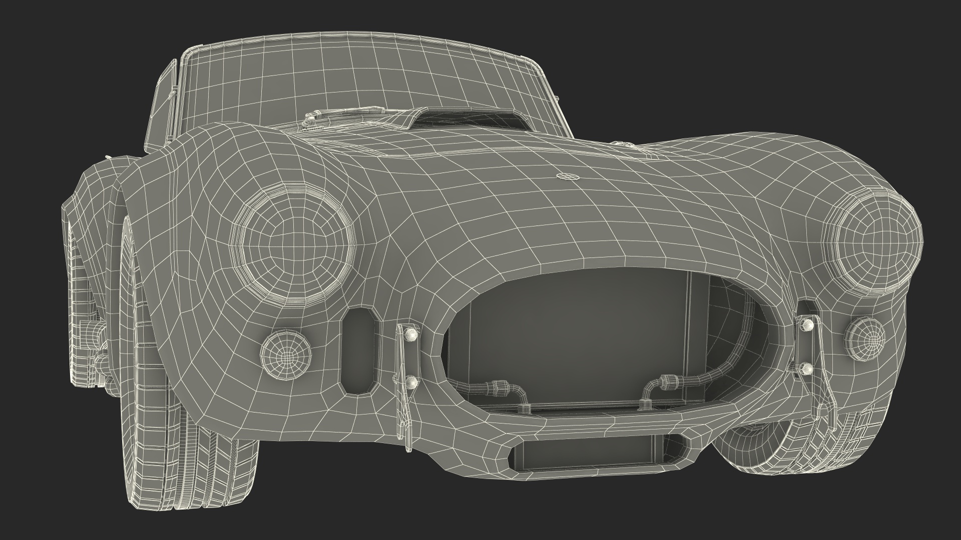 3D Shelby Cobra 1965 Simplified model